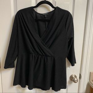 Lane Bryant black long sleeve top size 18/20